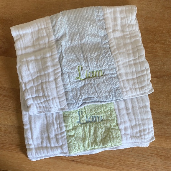 Burp Cloths 💚💙 - Picture 2 of 3